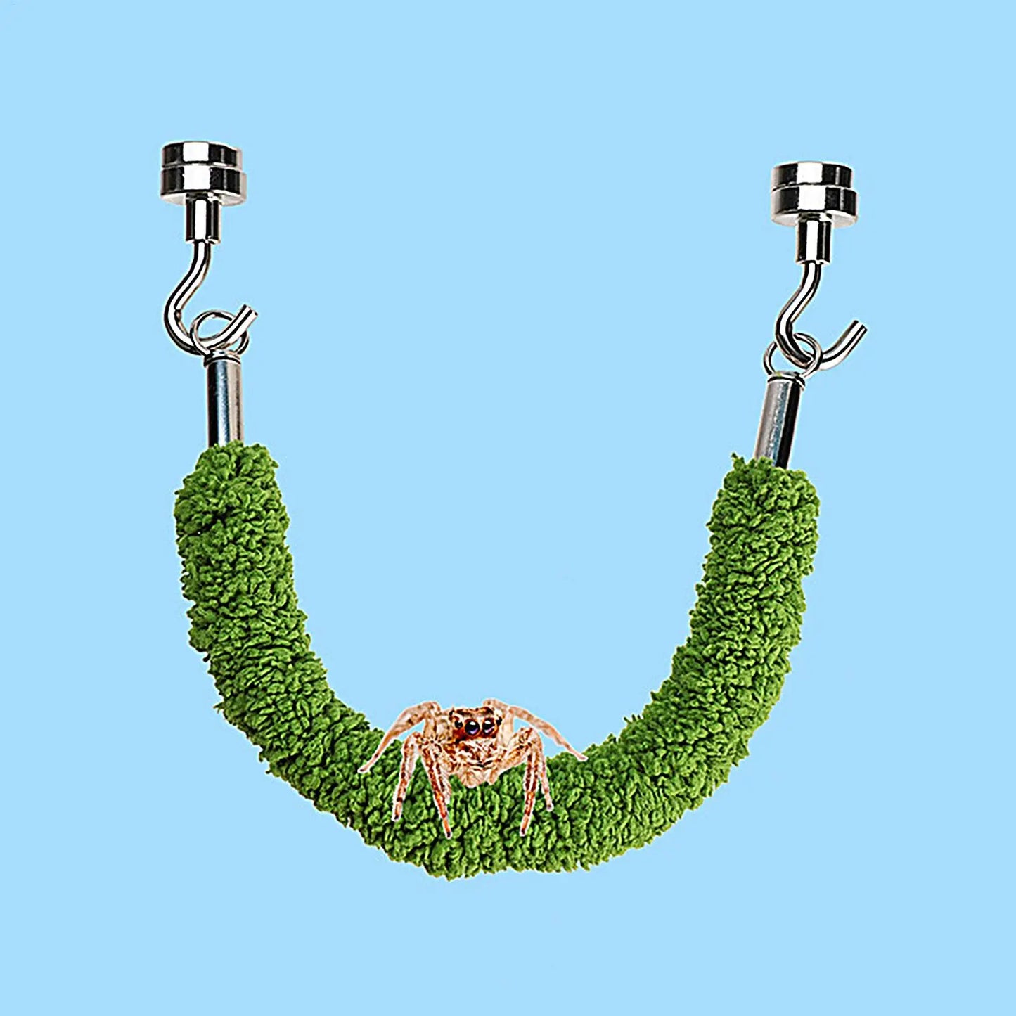 Jumping Spider Bridge Hermit Crab Climbing Enclosure Bridge Swings  Spider/Gecko Jumping stand Climbing ladder for Terrarium