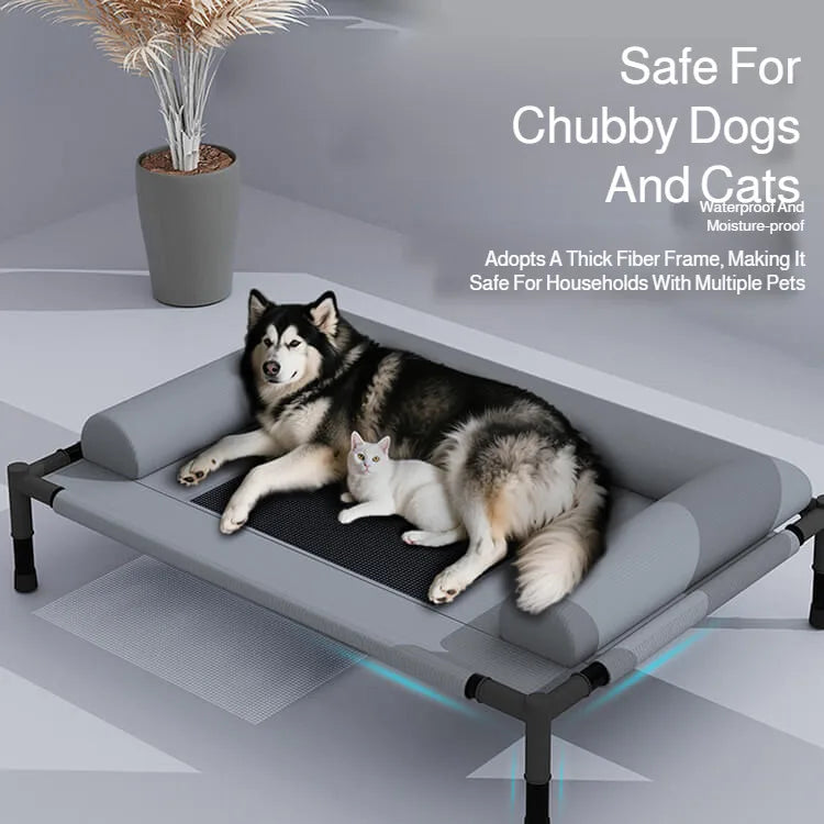 Pet Floor-Off Bed Breathable Mesh Pet Bed Four Seasons Universal Pet Bed Detachable And Washable Moisture-Proof And Waterproof