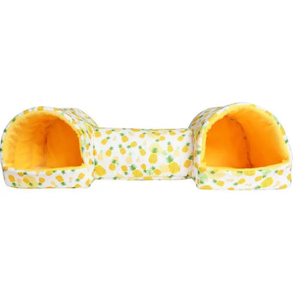Hamster House Guinea Pig Bed Cave House Hideout for Dwarf Rabbit Bunny Ferret Hamster Chinchilla Hedgehog Washable Cage Nest