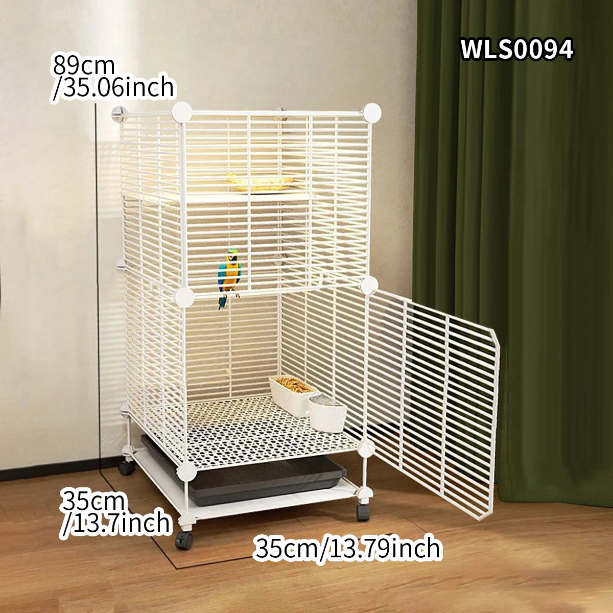 Birdcage Parrot Cage Household Large Tiger Skin Black Phoenix Peony Starling Special Luxury House with Tray
