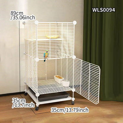 Birdcage Parrot Cage Household Large Tiger Skin Black Phoenix Peony Starling Special Luxury House with Tray