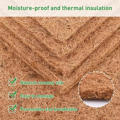 Chicken Coop Nest Eco-Friendly Coconut Coir & Palm Fiber Chicken Nesting Pads - Reusable Hens Bedding Mats for Egg Layinga