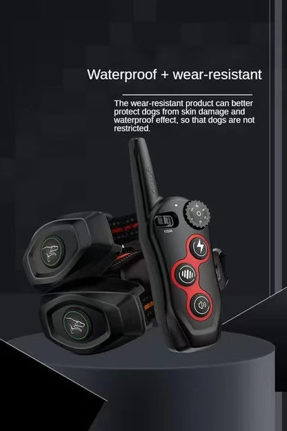 Electric Dog Training Collar, Remote Control, Anti Bark Collars for Dogs, Vibration Sound, Rechargeable, Waterproof, Pet Colar