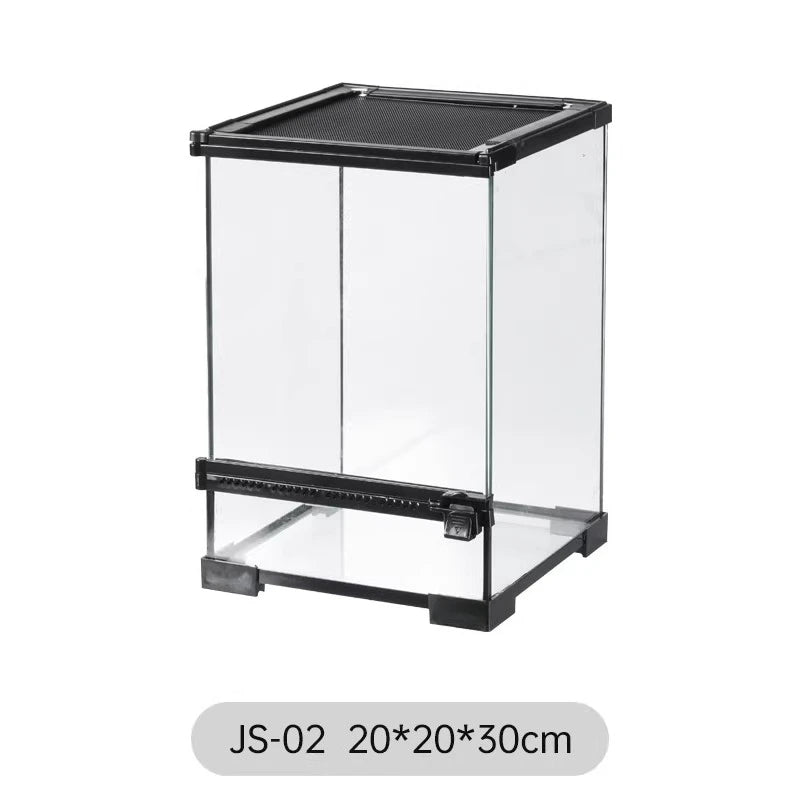 Ecological landscape reptile terrarium with natural decoration,suitable for chameleon,horned frog,and lizard,full habitat set