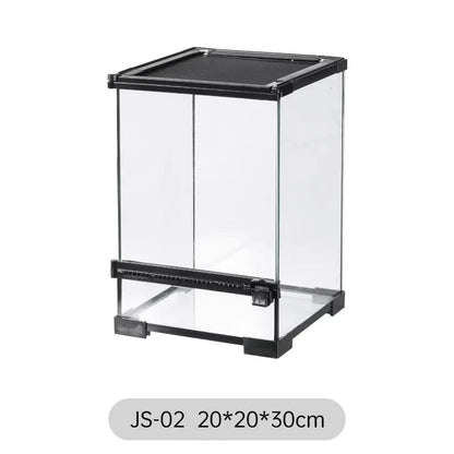 Ecological landscape reptile terrarium with natural decoration,suitable for chameleon,horned frog,and lizard,full habitat set