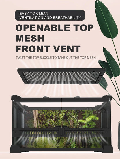 Best Tempered Glass Pet Reptile Enclosure Terrarium Glass Containers Paludarium Tank For Pets
