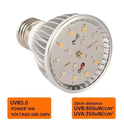 LED Reptile Light Bulb UVA UVB E27 Terrarium Lamp Full Spectrum 5.0/10.0 Lighting Small Pet Heating Bulb Night Vision