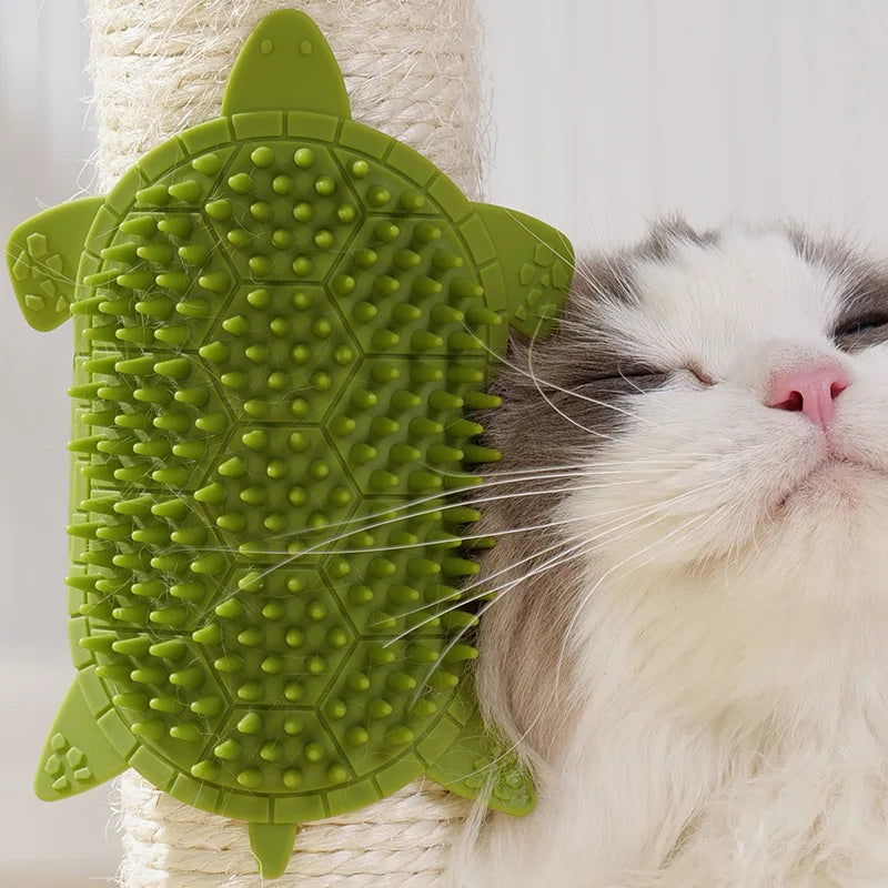 Cat Grooming Brush Self Cleaning Silicone Massage Comb for Kittens Cat Toy Accessories Wall Corner Scratcher Pet Cat Brush Comb