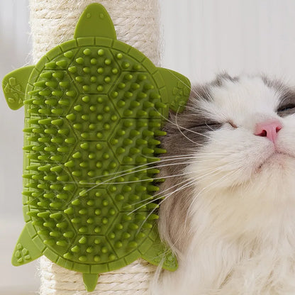 Cat Grooming Brush Self Cleaning Silicone Massage Comb for Kittens Cat Toy Accessories Wall Corner Scratcher Pet Cat Brush Comb