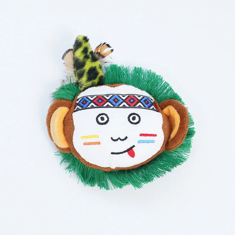 Cat Toys with Catnip, Plush Fringe Feather Toys for Boredom Relief, Chewing & Teething, Interactive Kitten Toys