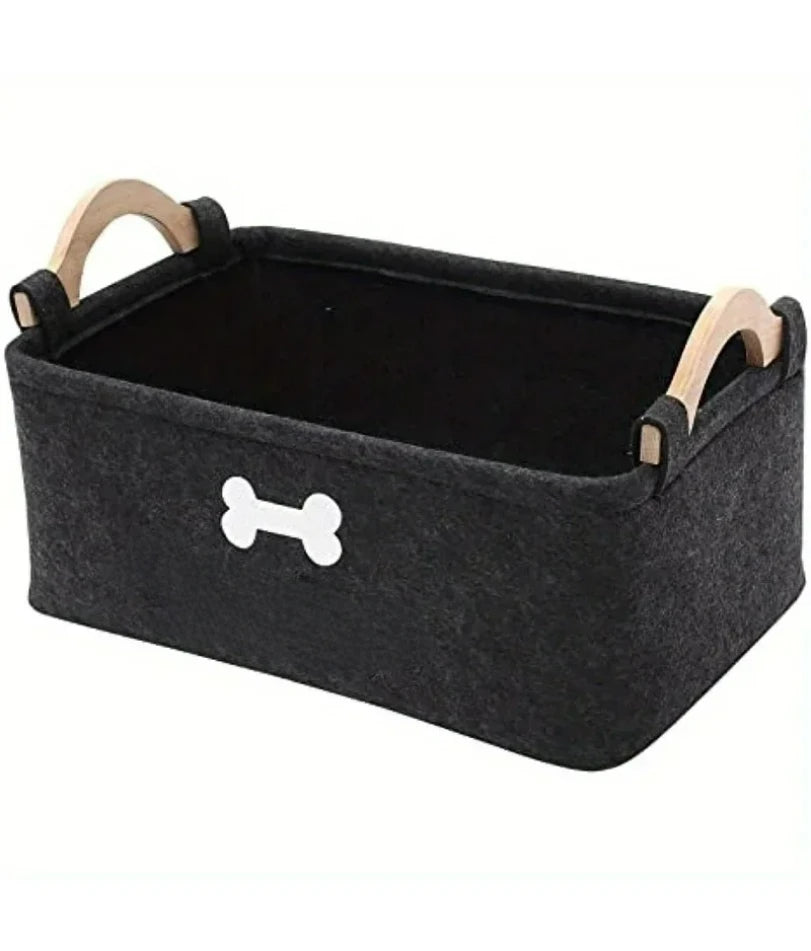 Pet dog toy felt storage box home storage basket dirty clothes storage bag storage basket Pet dog toy felt storage box
