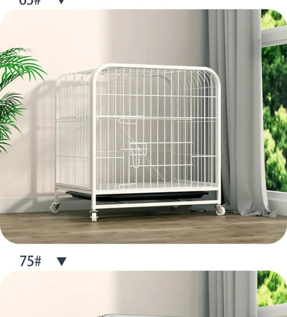 Window Openable Mesh Cat Cages Creative Pet Villa Duplex Luxury Cat Dog House Durable Metal Pet Room Modern Minimalist Doghouse