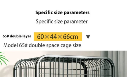 Window Openable Mesh Cat Cages Creative Pet Villa Duplex Luxury Cat Dog House Durable Metal Pet Room Modern Minimalist Doghouse