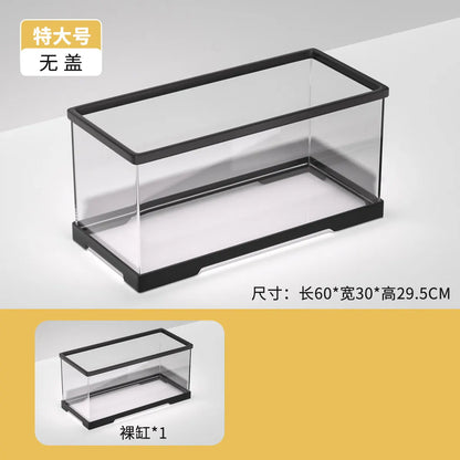 Transparent Rainforest Reptile Breeding Box for Bearded Dragon Lizard Hermit Crab,Palace Guard Ecological Crawling Pet Terrarium