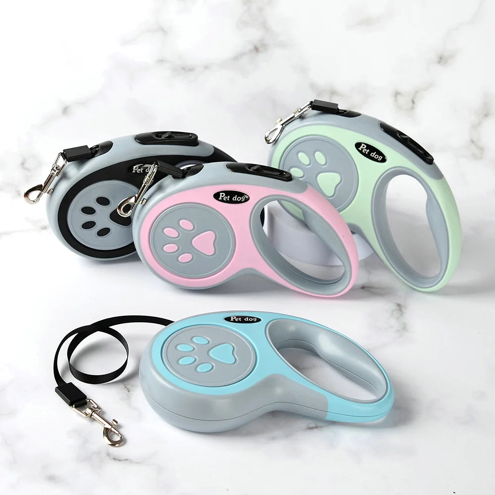 3/5M Dog Leash For Small Medium Large Dogs Cat Puppy Lead Extending Automatic Retractable Outdoor Walking Pet Labrador Supplies