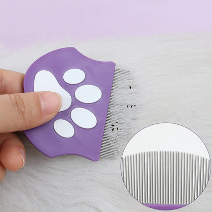 Pet Grooming Comb - Flea Comb for Cats & Dogs, Curved Design for Face & Body, Mini Detangling Brush for Pets 침구청소기 강아지미용  pet
