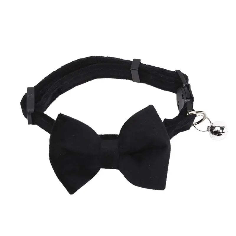 Pet Collars New Pet Bow Bell Collars Cute Cat Collars Pet Supplies Multicolor Adjustable Pets Dressing Tool Pets Accessories
