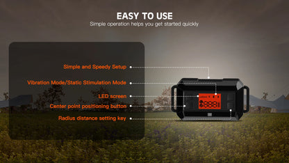 GPS Pet Fence Electric Wireless Dog Tracker Collar Pet Containment System Waterproof Dog Training Collar Anti Run Away Safety