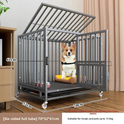 Indoor Large Medium Dog Cage with Toilet Pet Dog House Fence for Samoyed Labr Dog Cages Kennels And Run Outdoor Supplies