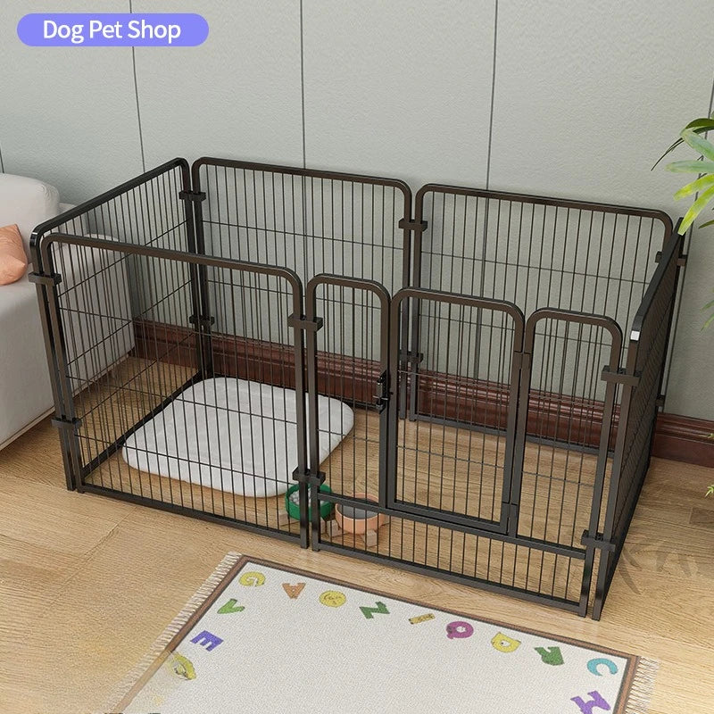 Cat dog cages household indoor pet enclosures small to large dog enclosures for free combination training and toilet isolation