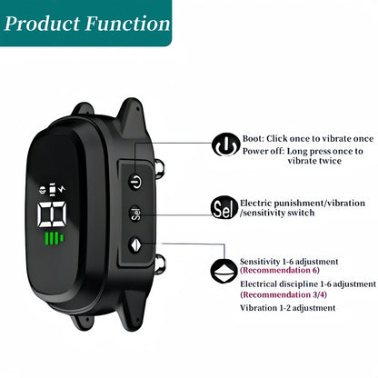 3000-3300FT Cat Training Collar Anti-Meow Automatic & Remote Control Cat Shock Collar Waterproof & Soft Silicone Material