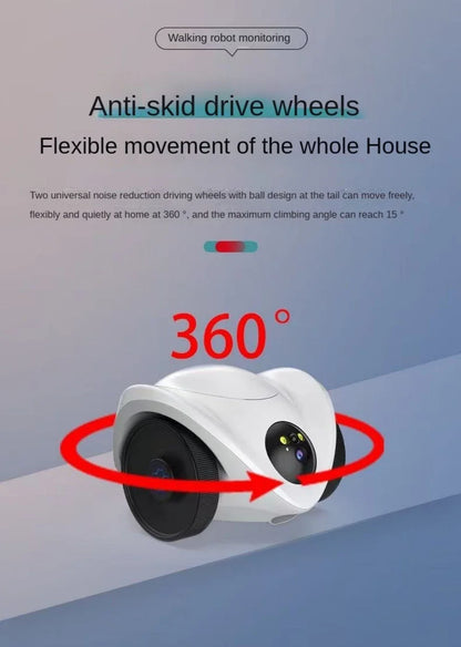 Robot Dog Interactive Feeder Wifi Link Cat Companion Food Treat Automatic Dispenser Cat Dog Interactive Toy