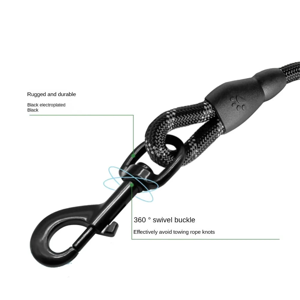 1PC Follow Closely Short Training Dog Leash Soft Strong Dog Lead Heavy Duty Durable Pet Leashes Dog