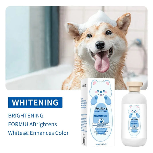 1pcs Premium Whitening Pet Grooming Shampoo - Cat Dog Universal Bath Shampoo With Lasting Fragrance And Clean Formula
