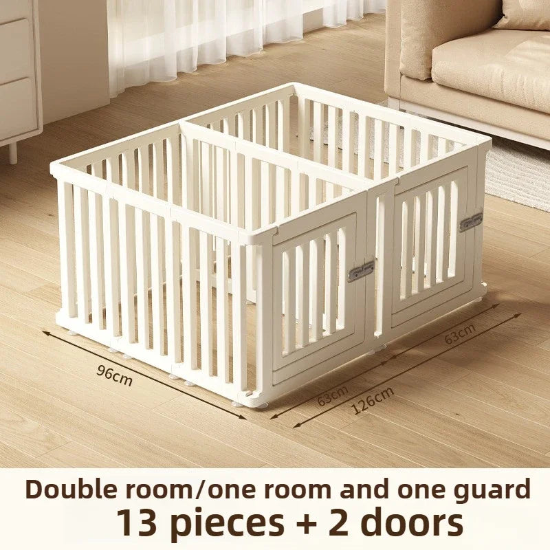 Pet Fence Interior Household Dog Fence Safety Protection Fence Anti Escape Free Splicing Dog Cage Portable Pet Partition Product