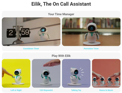Electron AI Pet Eilik Smart Robot Desktop Toy Emotional Intelligent Companion Pets Touch Intractive Toys Children Adult Robots