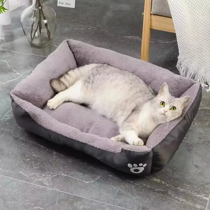 Color square winter soft warm house for dog bed for dog mat waterproof cat bed pet bed for Large Medium Small Dog House