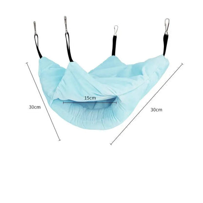Pet Bird Parrot Hangable Cages Warm Hammock Hut Tent Warm Durable Wear-resistant Hanging Cave Sleeping Hatching Cage Decoration