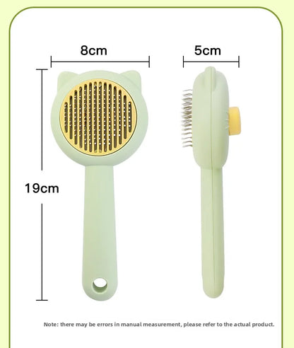 Cat Dog Grooming Brush Deshedding Tool for Loose Fur Removal Slicker Brush Pet Hair Care Essential