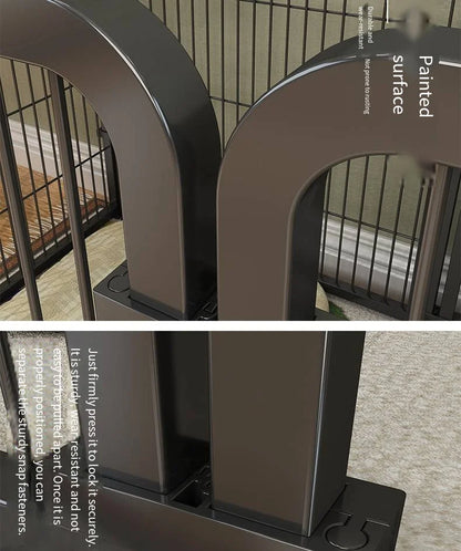 Cat dog cages household indoor pet enclosures small to large dog enclosures for free combination training and toilet isolation