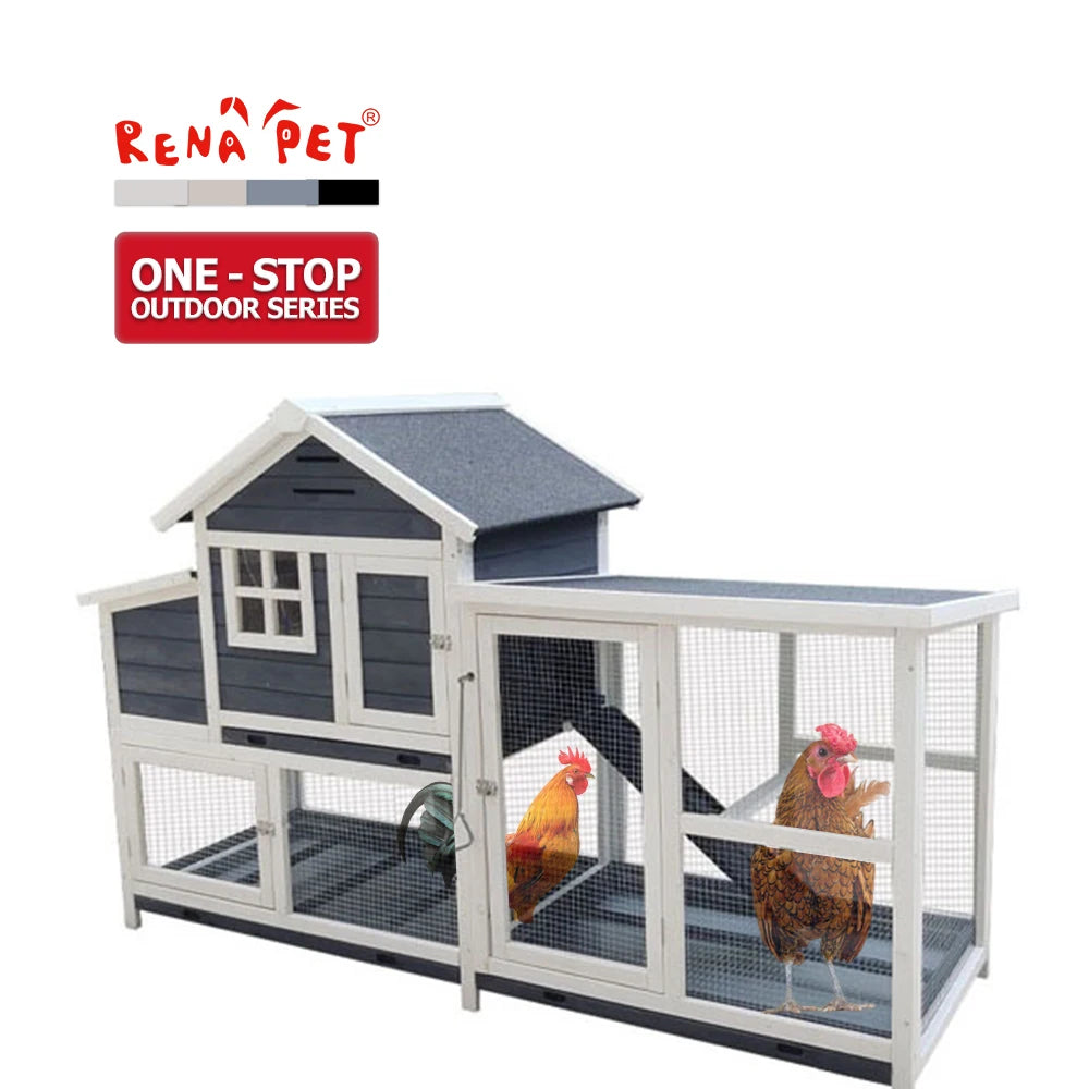 Wholesale Luxury Wooden Outdoor Waterproof Large Rabbit Cage Pet Cage House Chicken Coop