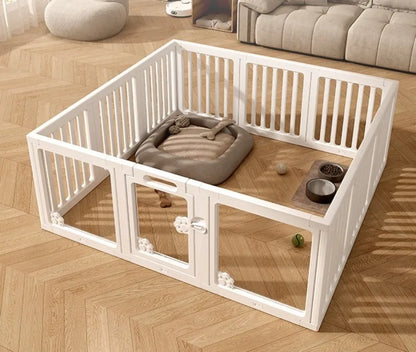 DIY Free Combination Dog Fence Transparent Indoor Acrylic Dog Playpen Splicing Isolation Pet Fences Household Small Enclosure