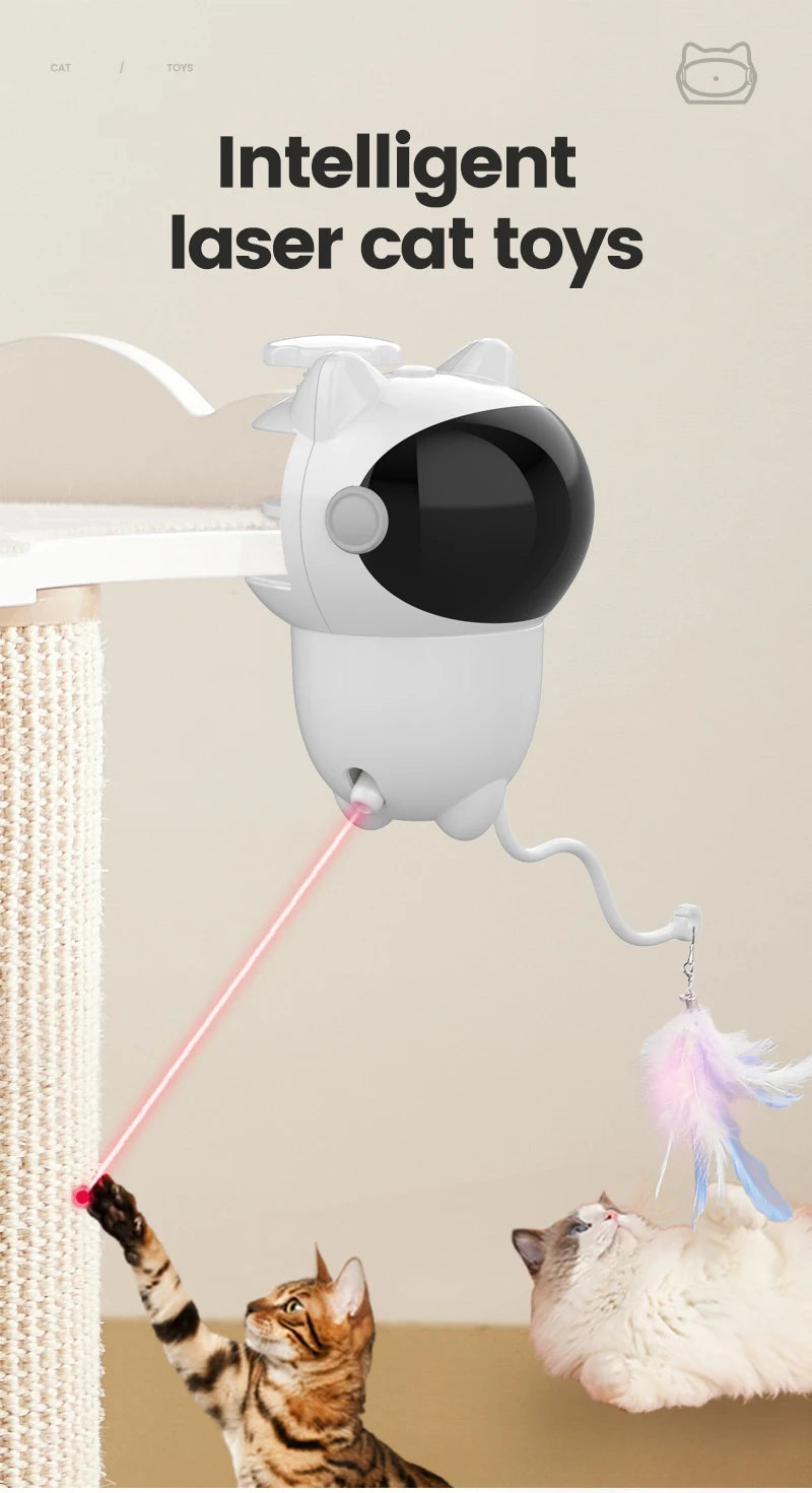 Infrared laser automatic cat teasing device, intelligent electric cat toy, self entertaining and relaxing pet toy