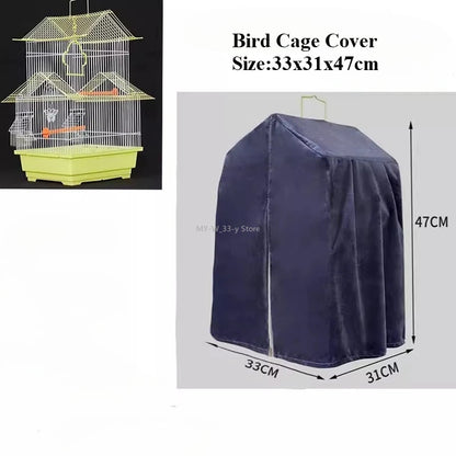 Bird Cage Cover Sunshade Breathable and Splashproof Large Bird Cage Cover Parrot Cage Shading Protective Products Bird Supplies