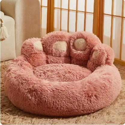 1Pcs Kennel Winter Warm Medium and Large Dog Corgi Golden Retriever Dog Bed Velvet Sofa Sleeping Mat Four Seasons Pet Products