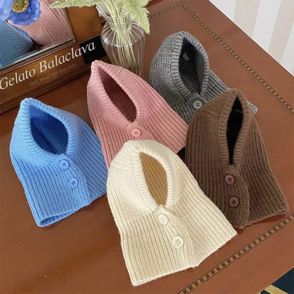Pet Warmth Cover Head Knitted Hat Dog Small Dog Decoration Teddy Dog Accessories Small Dogs Winter Pet Warm Pullover Hat