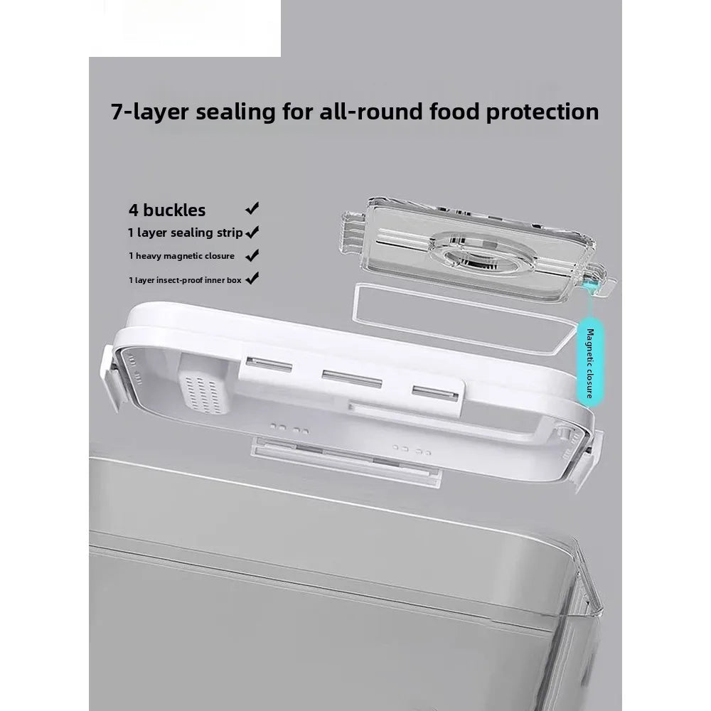 Large Capaci Sed Rice Storage Box Household Kitchen Storage Container for Rice And Flour Anti-Bug And Moisture Proof