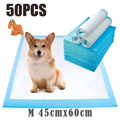 20/40/50/100PCS Blue Pet Diaper Cats Dogs Pet Diaper Dogs Training Disposable Care Pee Pads Surface Litter Clean Toilet Supplies