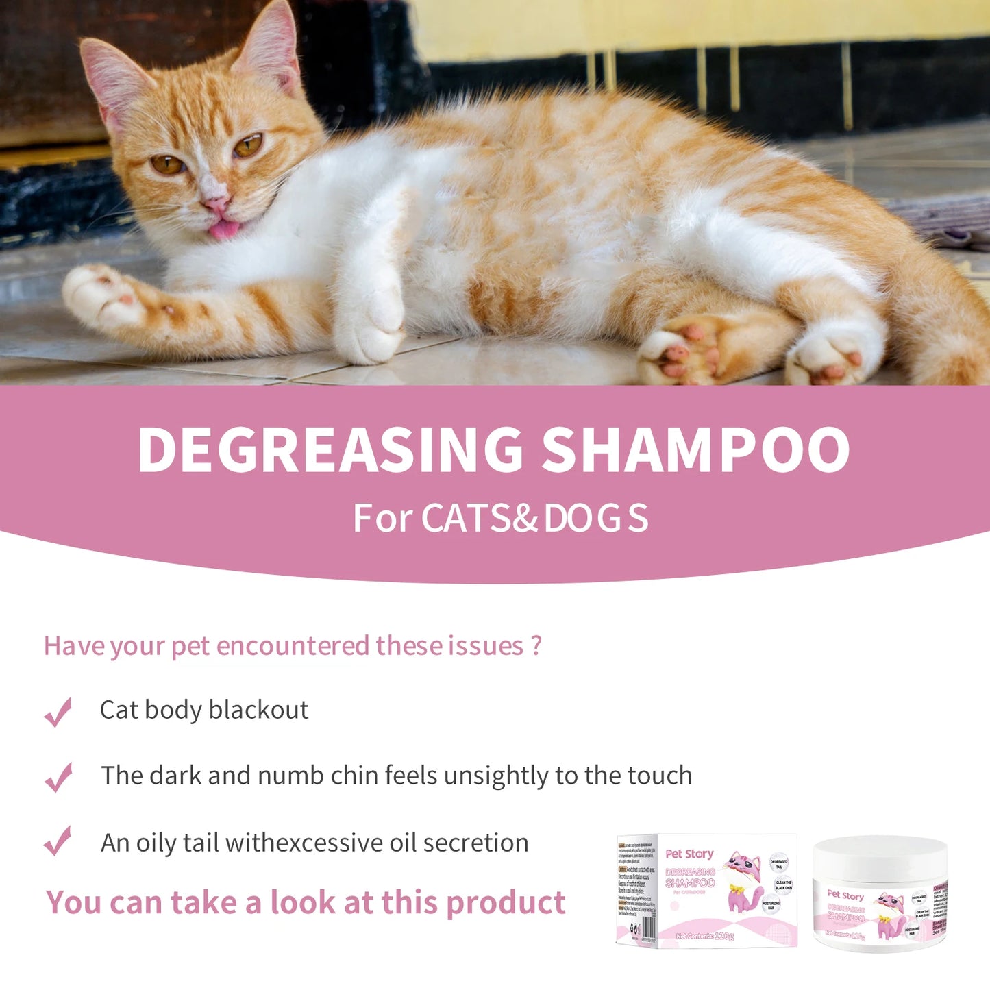 1pcs Premium Whitening Pet Grooming Shampoo - Cat Dog Universal Bath Shampoo With Lasting Fragrance And Clean Formula