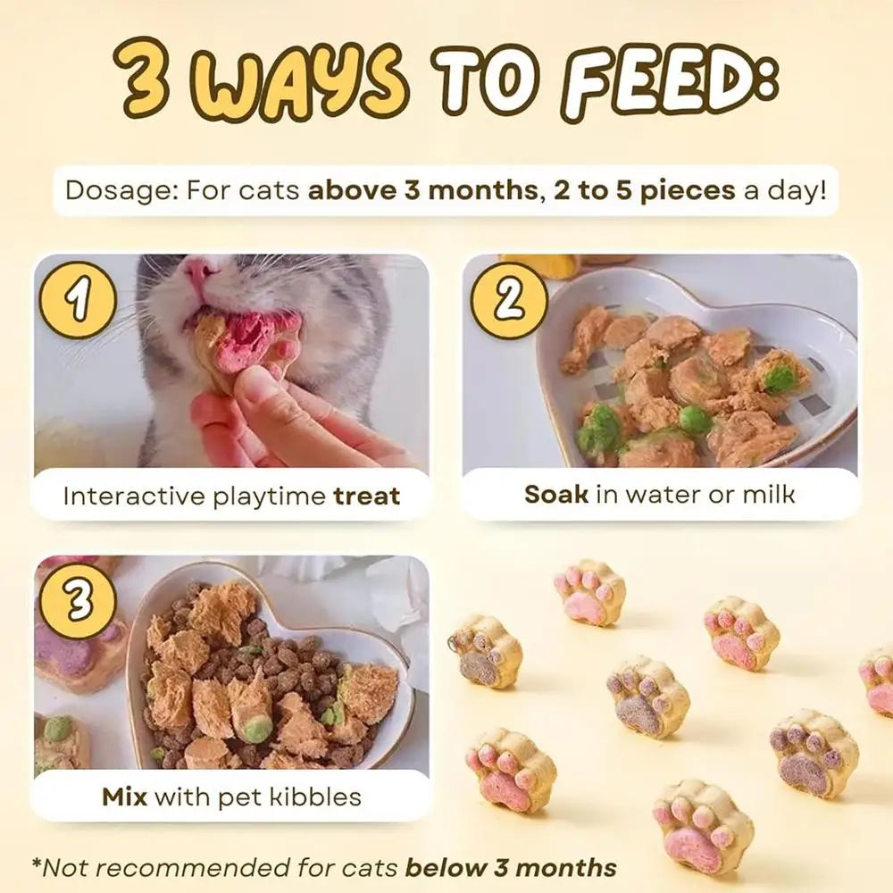 Pet Cat Snacks Freeze-dried Cats Snacks Cat Claw Snacks Cat Dog Universal Snacks Train To Get Rewarded Pet Treats Kitty Food