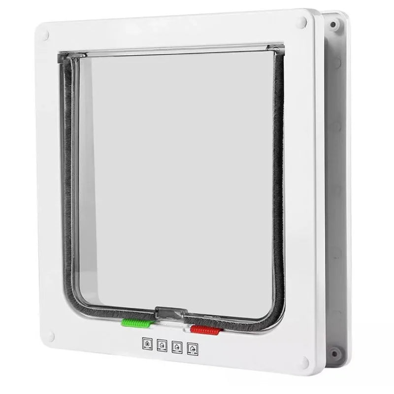 Smart Pet Door Automatic Closing Cat Door Secure Dog Doors Convenient Cat Doors SelfLocking Safe Durable Puppy Gates