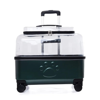 Portable Dog Strollers Carriers Travel Luxury Transparent Cats Strollers Cheap Outdoor Small Medium Suitcase Pets Supplies