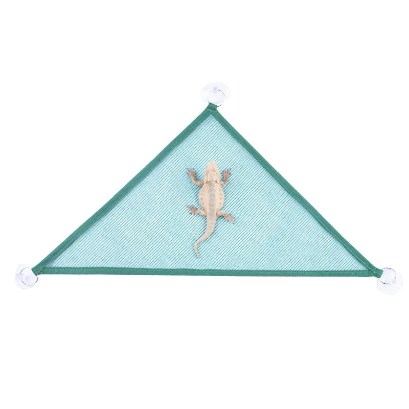 1pc Bearded Dragon Hammock Lizard Lounger Ladder Hanging Bed Accessories Reptile Habitat Terrarium Decoration