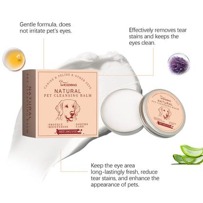 YEGBONG Pet Tear Stains Remover Balm 30g Eye Dogs Eye Stain Cleaning Cream Keep Drying Prevent Pigmentation Reduce Tear Marks