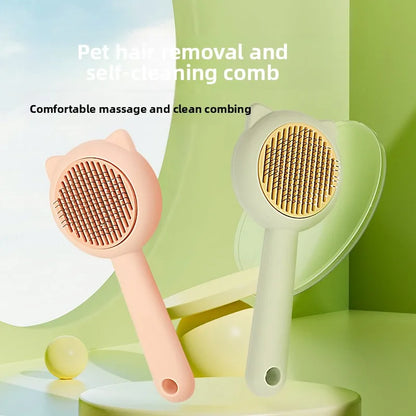 Cat Dog Grooming Brush Deshedding Tool for Loose Fur Removal Slicker Brush Pet Hair Care Essential