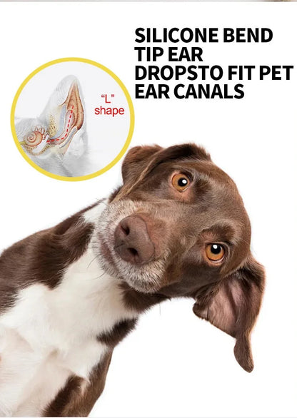 Pet ear wash Cats and dogs ear water cleaning ear mite ear drops ear drops Department care pet cleaning products